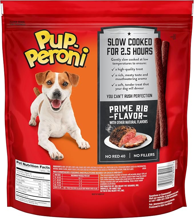 Pup-Peroni Prime Rib Flavor Dog Treats, 38 Oz. Bag
