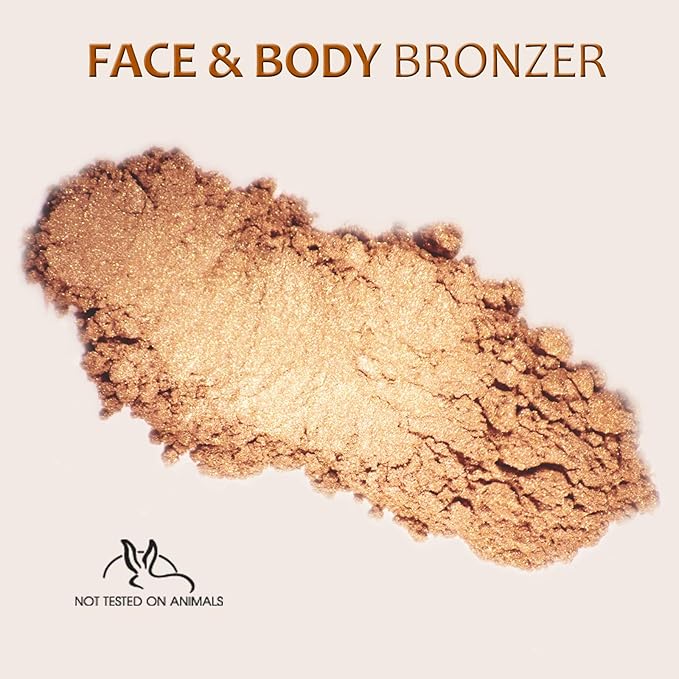 Demure Mineral Make Up Bronzer Powder, Loose Powder Makeup, Highlighter Makeup, Contouring Makeup, Professional Makeup, Cruelty Free Makeup, Face & Body Bronzer By Demure - 7g