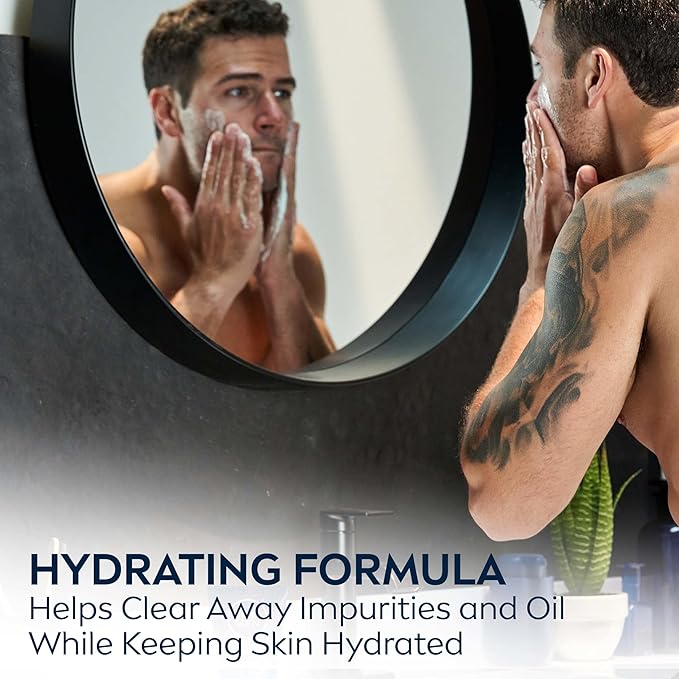 Nivea Men Maximum Hydration Moisturizing Face Wash with Aloe Vera, 5 Fl Oz Tube (Pack of 2)