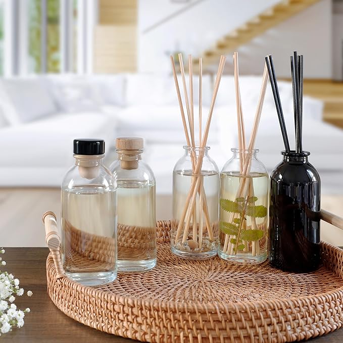 Urban Naturals Christmas Night Reed Diffuser Set - Cinnamon Spice, Almond, Clove, Cedarwood, Fresh Balsam and Fir Needle - Made in the USA