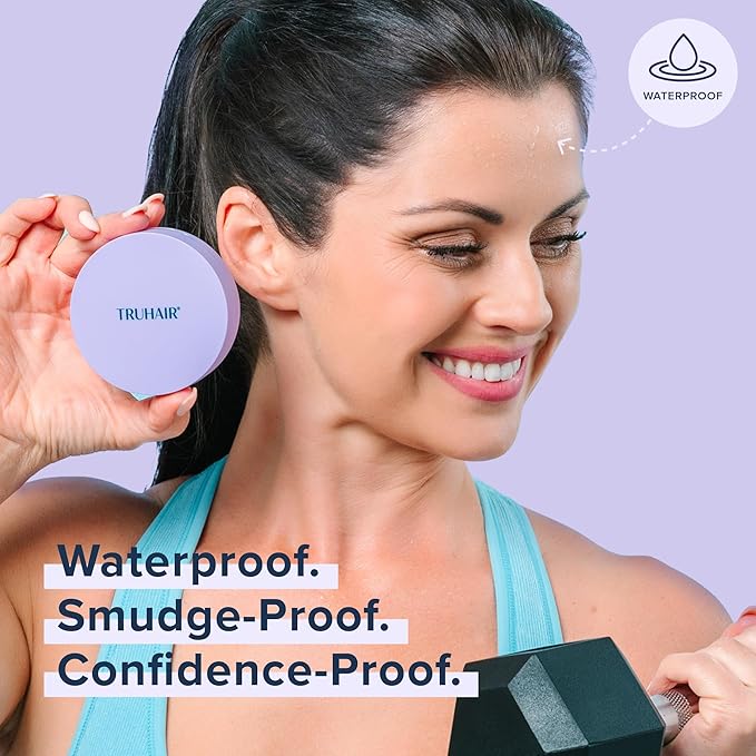 TRUHAIR Root & Scalp Cover Up Pressed Powder Compact, Waterproof Hair Coverage for Gray Roots and Thinning Areas, 0.35 Oz (Blonde)