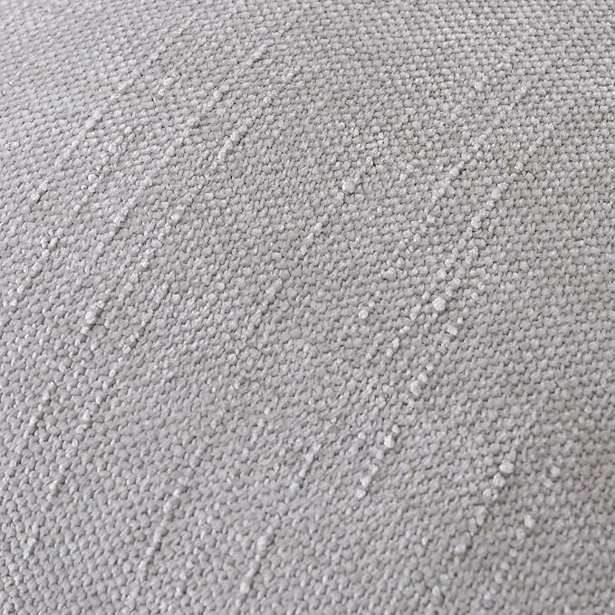 Set of 4 Soft Textured Decorative Throw Pillow Covers 20x20 Inch Cozy Farmhouse Cushion Cover Square Accent Pillow Cases for Bed Couch Sofa Living Room, Light Grey
