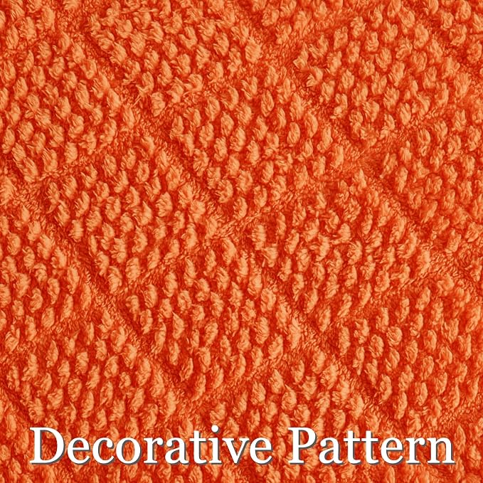 Whale Flotilla Soft Fleece Twin Size Blanket for Bed, Burnt Orange | Jacquard Waffle Blankets for Home Decor, Lightweight and Cozy, All Season Suitable, 60x80 Inch