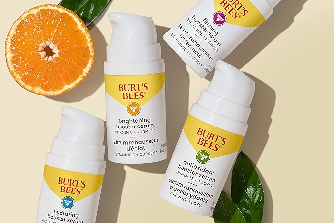Burt's Bees Firming Collagen Face Serum, Natural Origin Retinol Alternative Improves Skin Texture & Supports Anti-Aging, with Bakuchiol, Lightweight - Firming Booster (1 oz)