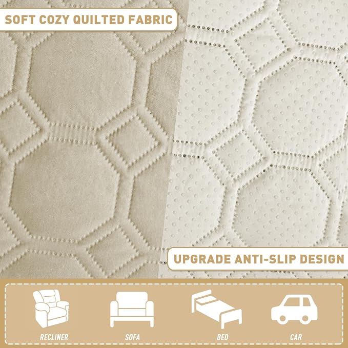 ZNSAYOTX Ultimate Cozy Blankets (82"x82") 100% Waterproof Bed Mat Blanket for Dog Pets, Couch Sofa Protector with Non-Slip Back Washable Durable, Pee Scratch Proof Easy to Clean (Khaki)