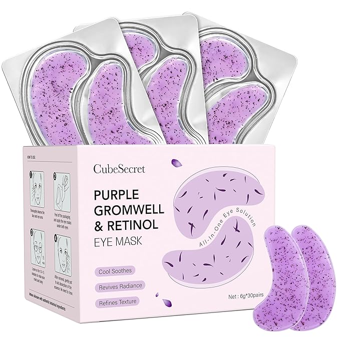 Under Eye Patches - 30 Pairs Retinol Eye Mask Patches for Dark Circles, Puffy Eyes, Wrinkles - Mothers Day Birthday Gifts for Women - Gel Eye Patches Skin Care Spa Gifts for Woman