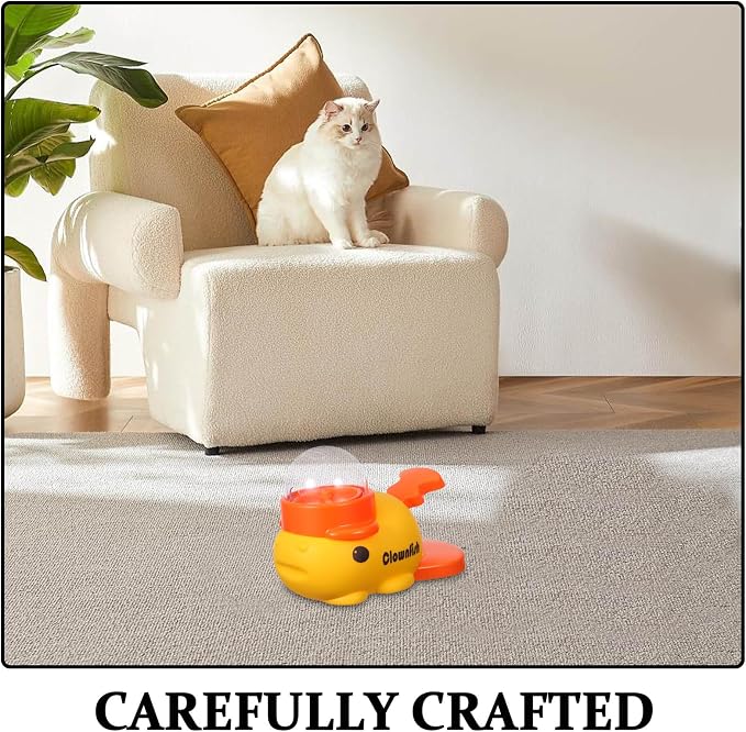 ibasenice Clownfish Shaped Pet Food Dispenser Slow Feeder for Dogs Interactive Treat Dispensing Made of Sturdy Abs Material Easy to Clean for Outdoor Activities and Home Use