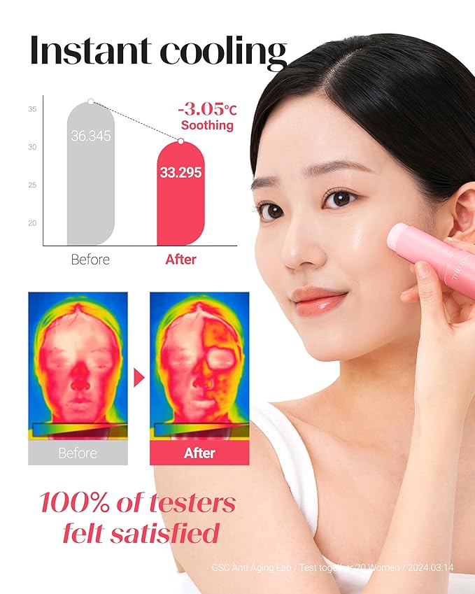 THESAEM Iceland Hydrating Collagen Eye Stick 0.38 oz 2 Pack - Anti-wrinkle Moisturizing Eye Balm for Saggy Skin – Under Eye Treatment - Balm to Smooth Skin Texture - Rose Scent