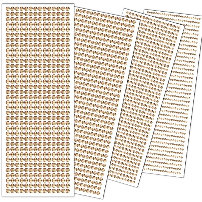 Light Orange Face Gems Eye Jewels Rhinestones Crystals Stickers 3/4/5/6mm with Rhinestones Stickers for Body, Stick on Face Eye Hair Nails Makeup Glue for Make up and Craft Decor 3090PCS