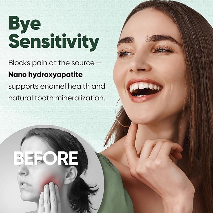 MySmile Teeth Whitening Strips 14 Treatments with Fluoride Free Toothpaste 4.2oz, Infused Hydroxyapatite, Includes Natural Ingredients, Helps Strengthen Enamel, Whiten Teeth, Fresh Mint