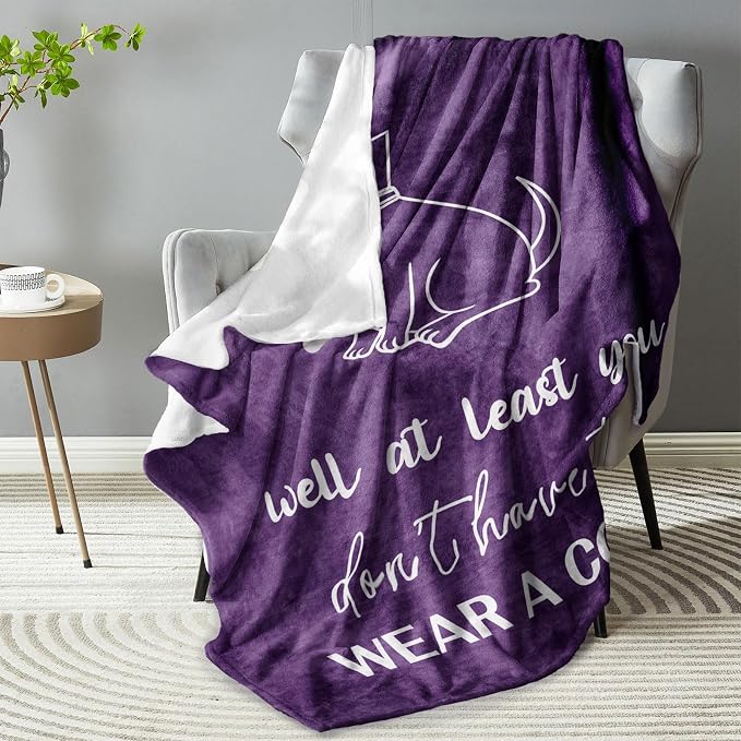 Get Well Gifts for Women, Get Well Soon Gifts for Women After Surgery, Feel Better Gifts, Gift for Recovery After Surgery, Funny GetWell Gifts for Woman/Teenage Girl Throw Blanket 60" x 50"