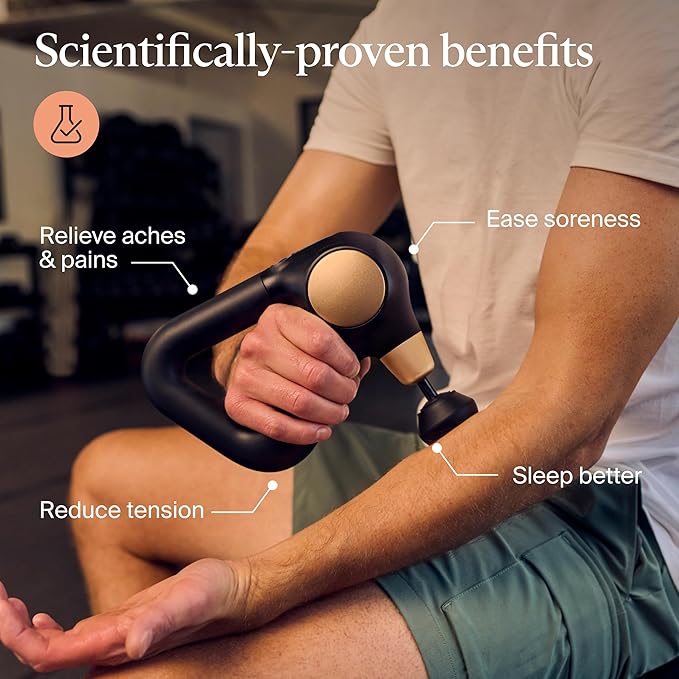 TheraGun Sense (2nd Generation) Massage Gun by Therabody - Relaxing Massage Gun with Built-in Guided Routines for Easy Stress Relief, Tension & Sleep