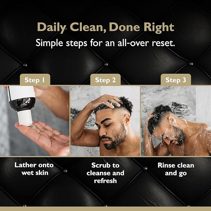 DandyMen Hydrating Bodywash for Men – 16oz (1-pack, Saffron Ember)