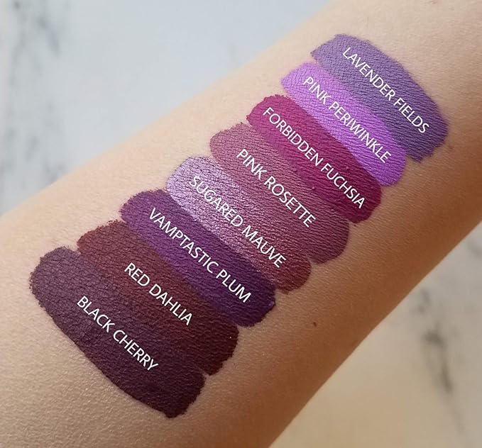 Aromi Violet Plum Liquid Lipstick, Dark Purple Lip Color, Vegan and Cruelty-free, Long-lasting and Waterproof Lipstick, Handmade (Vamptastic Plum)