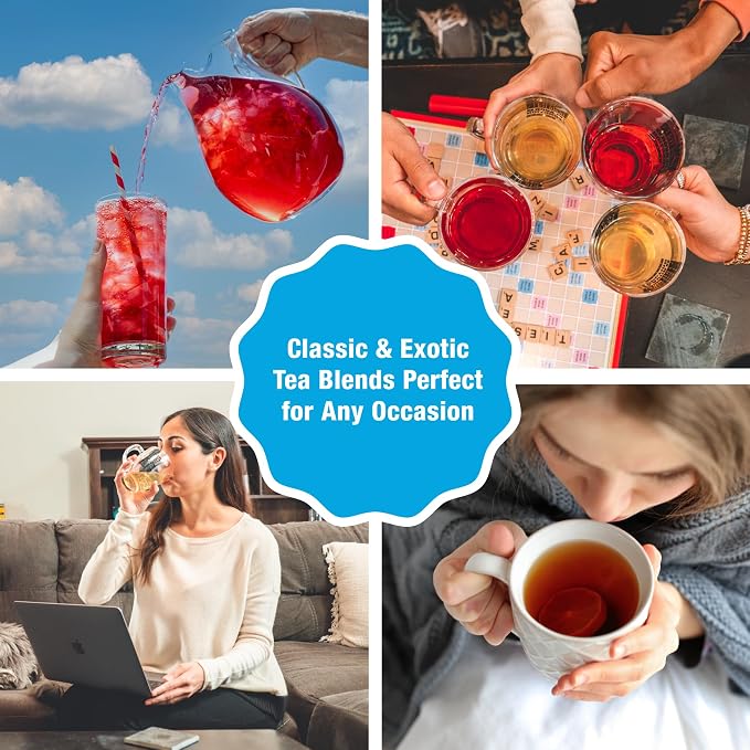 Tiesta Tea - Cherry Punch, Loose Leaf, Sweet Cherry Herbal Drink, Premium Blend, Non-Caffeinated Fruit Tea, Makes Hot or Iced & Up to 50 Cups, 4oz Refillable Tin