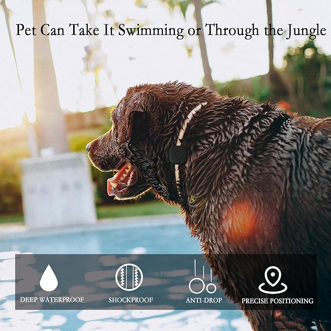 Waterproof Dog Collar Holder Compatible with Life360 Tile Mate [2024] 2022 Tracker, Durable Soft Silicone Case for Cat Pet Necklace, Full Body Covered Protective Cover Accessories for Anti-Lost GPS