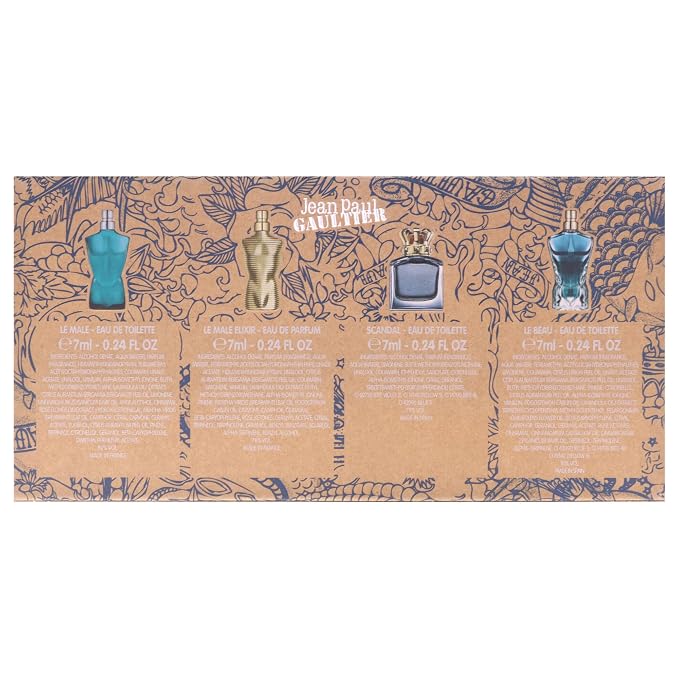 Miniatures Set by Jean Paul Gaultier for Men - 4 Pc Mini Gift Set