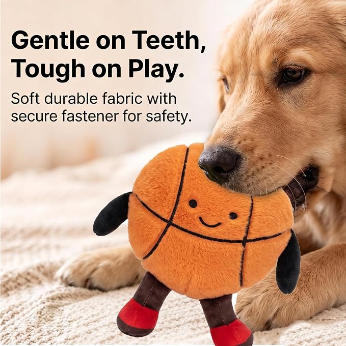 Football Interactive Dog Toys, Active Moving Pet Plush Toy, 2026 New Shaking Dog Ball Dog Toy Interactive Dog Ball with Song Squeaky Moving Dog Ball Toy, Rechargeable Toys to Keep Them Busy Dog Toys