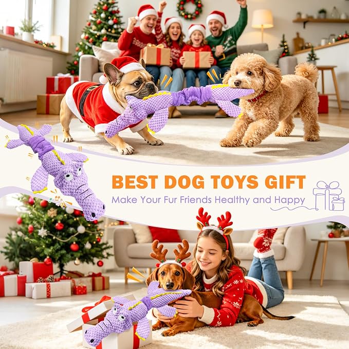 WOWBALA Squeaky Dog Toys for Puppy to Medium Breeds