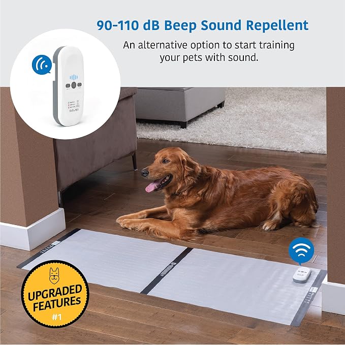 SVD.PET Pet Training Mat, 48"x20" Electric Scat Mat for Cats & Dogs, White