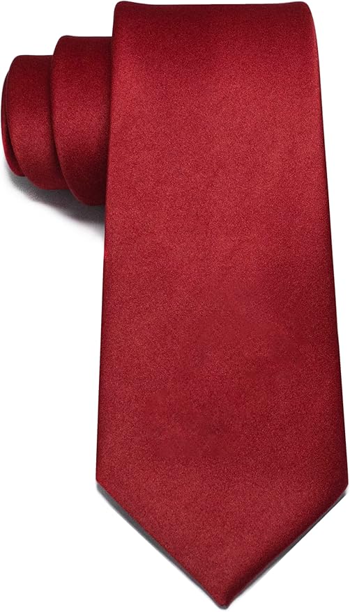 JEMYGINS Solid Color Tie Mens Necktie for Business and Wedding