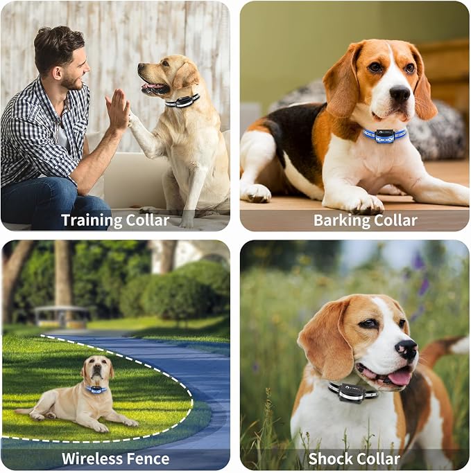 Shock Collar Replacement Strap 2-Pack - Compatible with Jugbow, Garmin, Patpet | 3/4 Inch Adjustable TPU Collar for Dogs | Waterproof & Reflective Design for Training, Walking