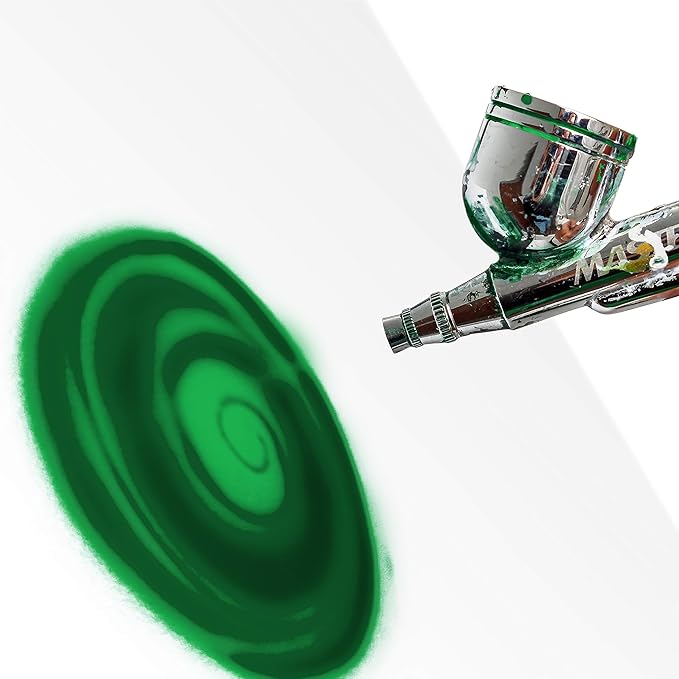 Custom Body Art Green Airbrush Body Paint 1oz - Alcohol-Based, Waterproof, Body Paint for Adults, Cosplay, Temporary Tattoos