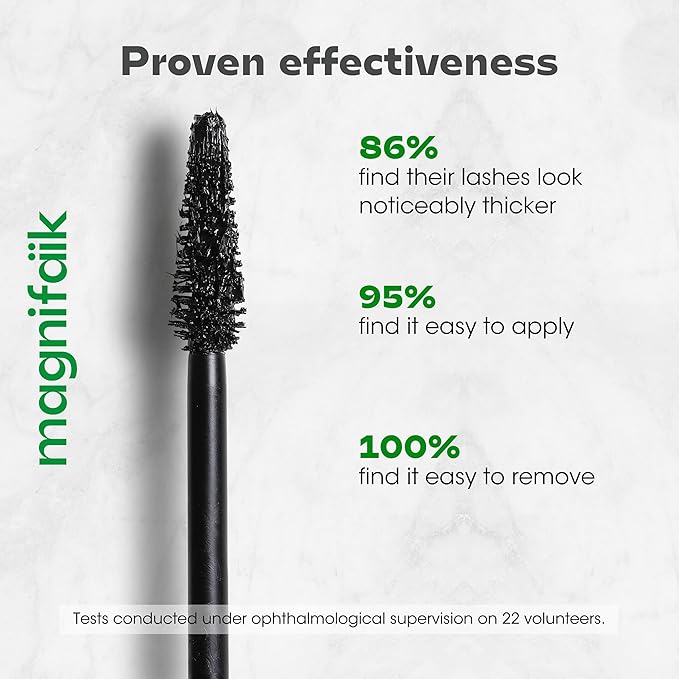 Magnifaik Oh La Lash - Mascara Volume and Length - Intense Black Mascara with Lengthening and Volumizing Fiber Free Formula - Black - 0.3 oz