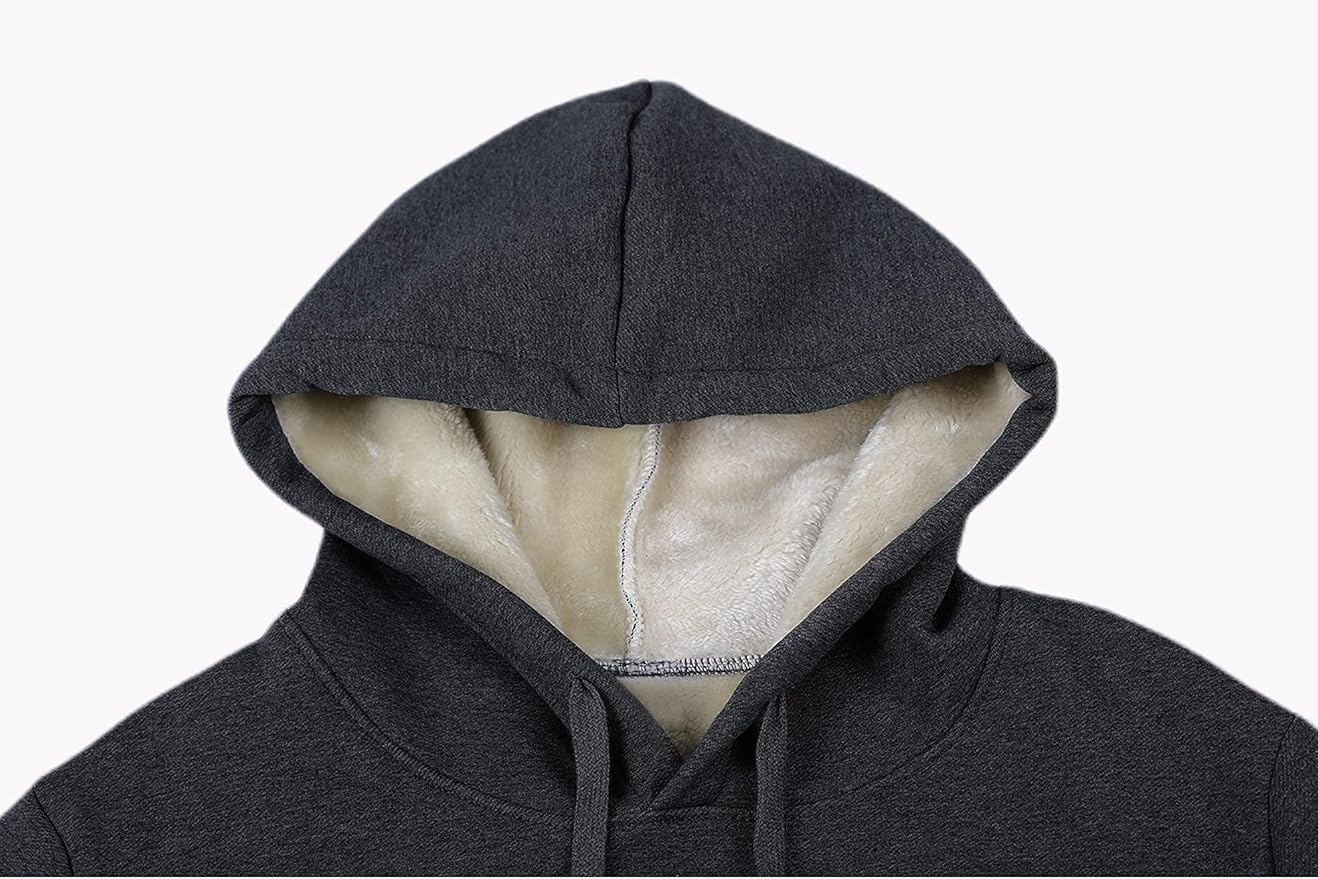 Yeokou Women's Winter Hoodies Pullover Sherpa Fleece Warm Heavyweight Sweatshirt