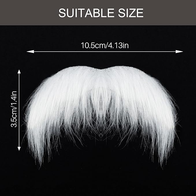 Fake Mustache for Men Classic Halloween Self Adhesive Fake Beard Novelty Stick On Fake Mustaches