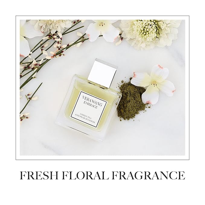 Vera Wang Embrace Green Tea and Pear Blossom Body Mist 8.1 fl oz (Pack of 1), Notes of Earthiness, Peony, and Sandalwood, Women's Fragrance, Long Lasting, Everyday Fragrance