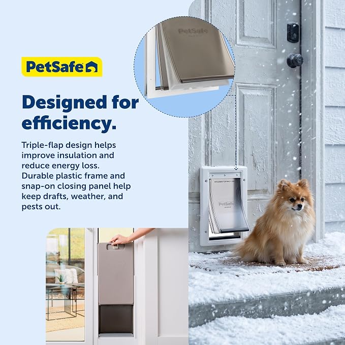 PetSafe Extreme Weather Plastic Pet Door, Small