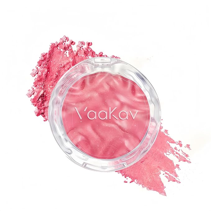 Blush Palette, Long Lasting Waterproof Matte Powder Blush, Buildable Smooth Blendable Color with Natural Finish, Perfect for Daily Makeup and Every Look(03 PEACH SHINE)