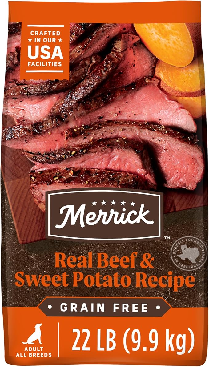 Merrick Premium Grain Free Dry Adult Dog Food, 22 lb Bag
