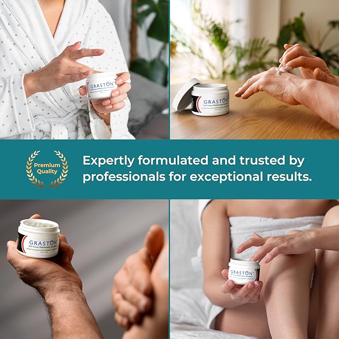 Graston Technique Vitamin E Enriched Emollient - 4oz Jar, Ideal for IASTM Lotion & Massage Therapy Cream, Perfect Vitamin E Cream for Massage and Physical Therapy, 6-Pack