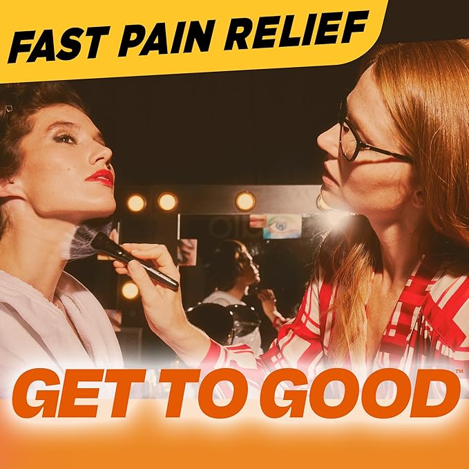 Goody's Headache Powder, Triple Action Fast-Acting Formula Headache Relief with Aspirin, Acetaminophen & Caffeine, Cool Orange Flavor, 4 Powder Sticks, 6 Pack