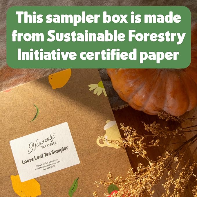 Heavenly Tea Leaves Organic Wellness Tea Sampler, Loose Leaf Tea Gift Set