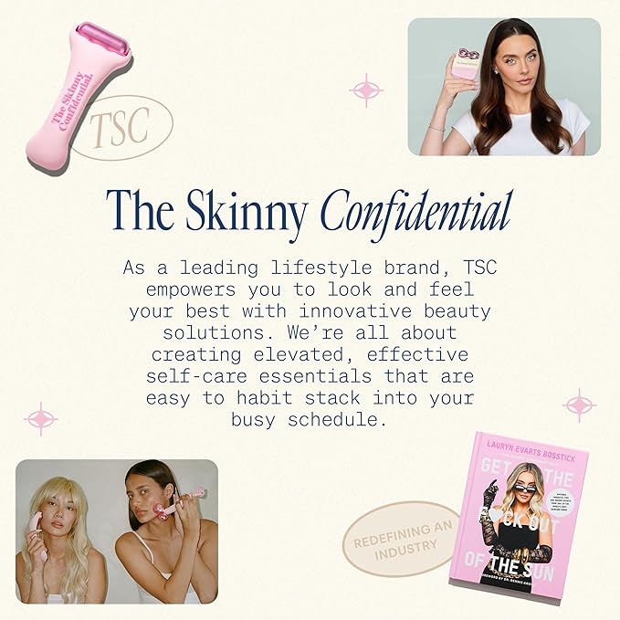 The Skinny Confidential Tinted Sunscreen, SPF 40 - Fragrance Free Face Moisturizer with No White Cast - Non-Greasy & Lightweight Caffeinated Mineral Sunscreen Lotion with Zinc Oxide & Titanium Dioxide