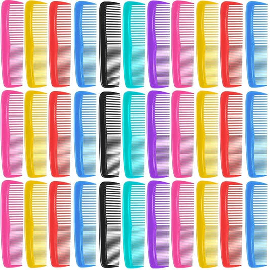 100 Pieces Hair Combs Bulk, Individually Wrapped, Pocket Hair Comb Set Fine Tooth Dressing for Women/Men, Travel, Hotel, Airbnb, Operation Christmas Child Shoeboxes, Homeless, Shelter, Charity