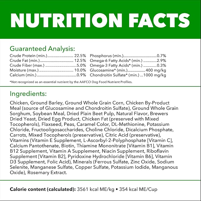 IAMS Proactive Health Large Breed Dry Dog Food, Chicken, 15 lb | Veterinarian-recommended, real chicken #1 ingredient, L-Carnitine for metabolism, Glucosamine & Chondroitin, optimal calcium
