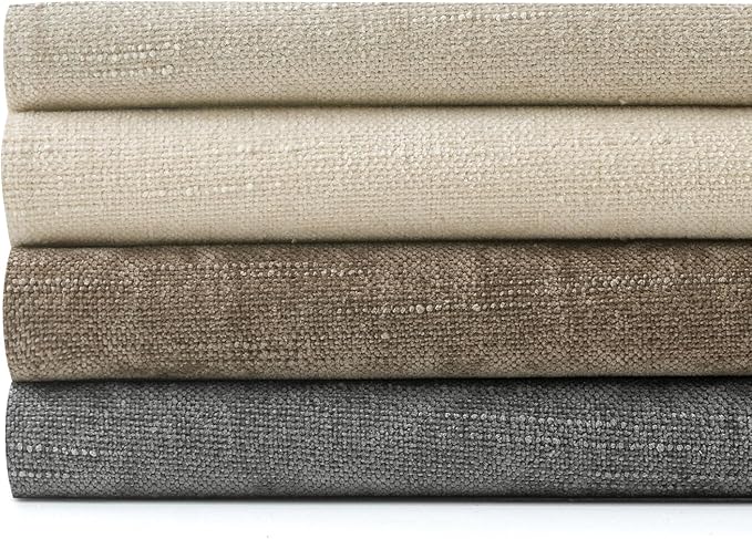 MIULEE Pack of 4 Fall Decorative Throw Pillow Covers 18x18 Inch Chenille Textured Throw Pillows Boho Farmhouse Cushion Covers Vintage Home Decor for Couch Sofa Bed Living Room，Beige Taupe Gray