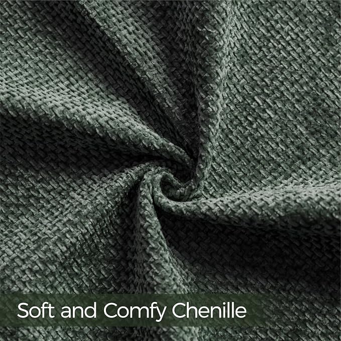 a moment Christmas Dark Green Chenille Throw Pillow Covers 12x20 Inch Pack of 2 Modern Decorative Throw Pillow Covers Farmhouse Cross Covers Home Decor for Sofa Bedroom Living Room