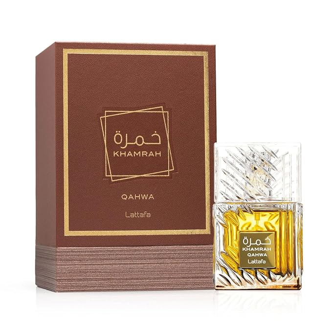 Lattafa Khamrah & Khamrah Qahwa Eau De Parfum Unisex 3.4 Fl Oz | Long-Lasting Arabic Perfume for Men & Women | Luxury Fragrance Gift Set | Spicy, Sweet & Woody Scent