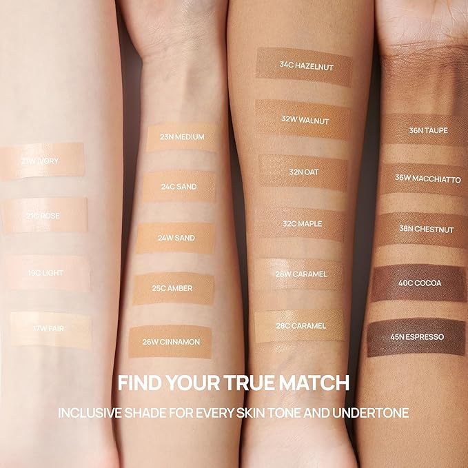 BANILA CO Covericious Ultimate Cover Cushion | Up to 100HR Long-Wear Foundation | 20 Shades for All Skin Tones | Matte & Lightweight Finish | Korean Cushion Foundation (14g / 0.49 oz), 21W IVORY