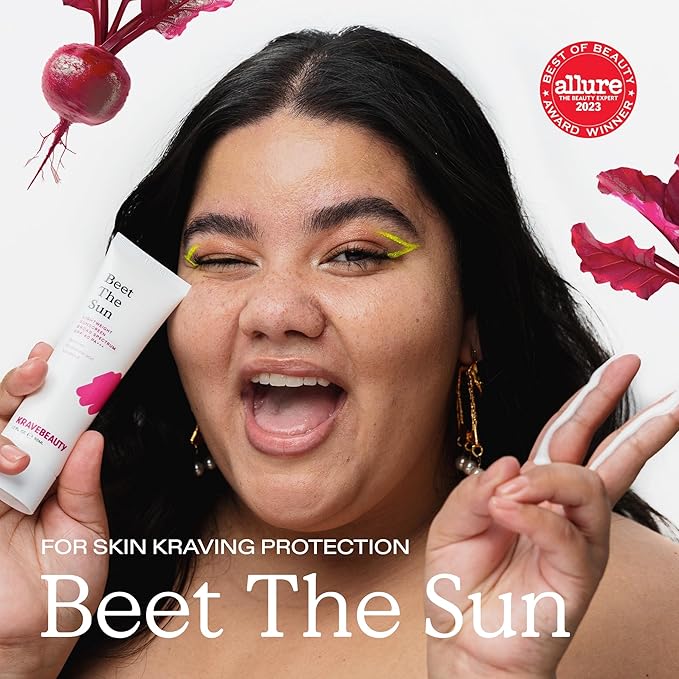 KraveBeauty Cleanse + Protect Duo – Matcha Hydrating Cleanser + Beet The Sun SPF, K-Beauty Simplified Daily Skincare, Gentle & Non-Greasy, Vegan & Cruelty-Free, 4.05 fl oz + 1.7 fl oz