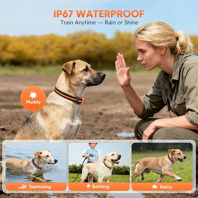 Shock Collar for Dogs, Dog Training Collar with Remote,3 Training Modes