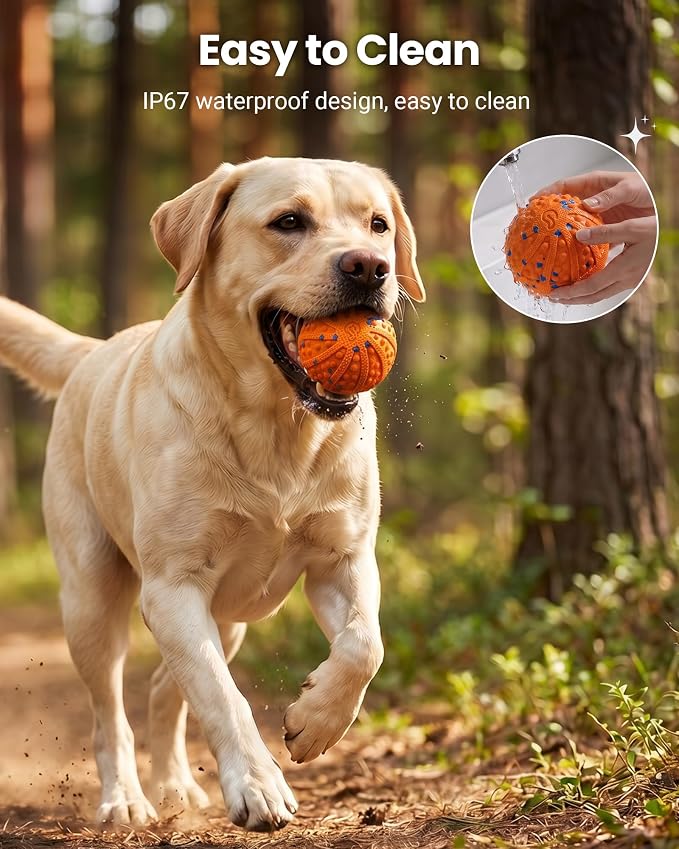 Interactive Dog Toys with Teeth-cleaning Texture, Remote Control, 3 Modes
