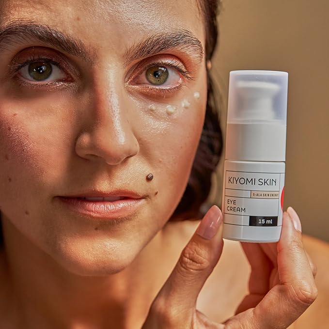 Under Eye Cream - Hydrating Eye Moisturizer with 5-ALA, Ceramides & Peptides for Dark Circles, Puffiness, Fine Lines - Fast-Absorbing Treatment for Sensitive Skin - Made in Germany