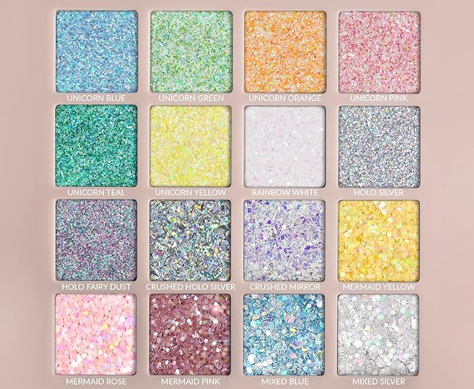 MARBLERS Glitter Mica Powder [Blueberry Lust] 0.14oz (4g) | Glitter Mica | Highly Pigmented | Non-Toxic, Vegan, Cruelty-Free | Eyeshadow, Body Butter, Nail Polish, Nail Art | Party, Body, Face Makeup