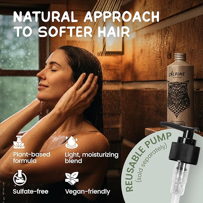 Alpine Provisions Rosemary & Mint Organic Conditioner - Naturally Moisturize, Repair, & Strengthen with Essential Oils, Sunflower oil & Aloe Vera, Vegan, Sulfate - Plant-Based Hair Care - 16.9 FL Oz